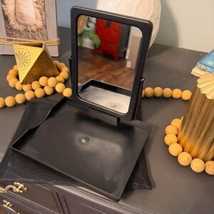 Black Folding Vanity Mirror